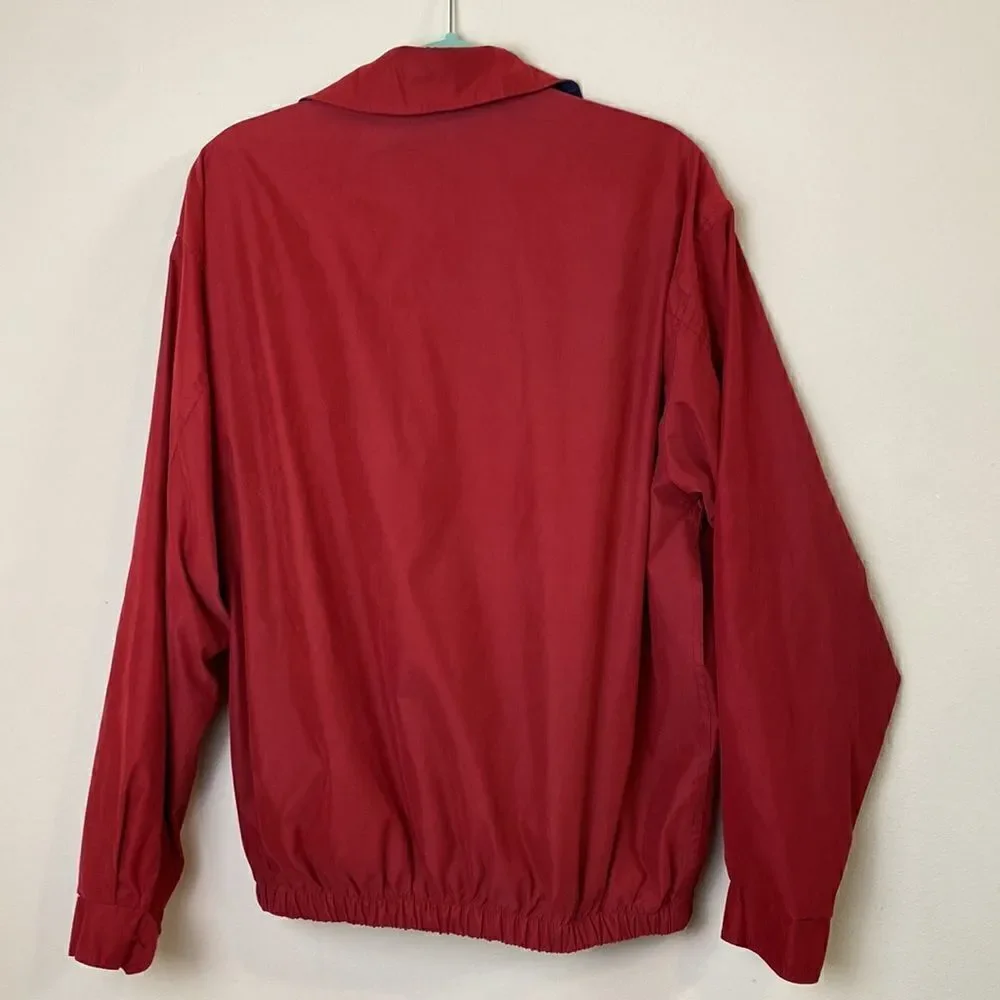 Pebble Beach Jacket Red with Navy Lightweight Size Large